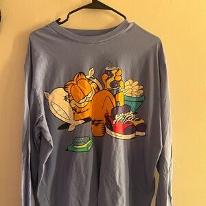 Men’s XL Blue Garfield Long Sleeve
